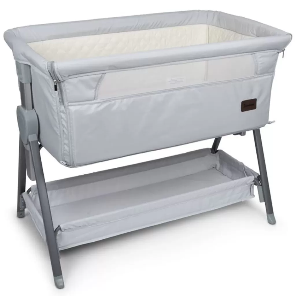 vidaXL Meubelen Voor Baby'S & Peuters>Baninni Co-Sleeper Elia 92X55X82 Cm Lichtgrijs