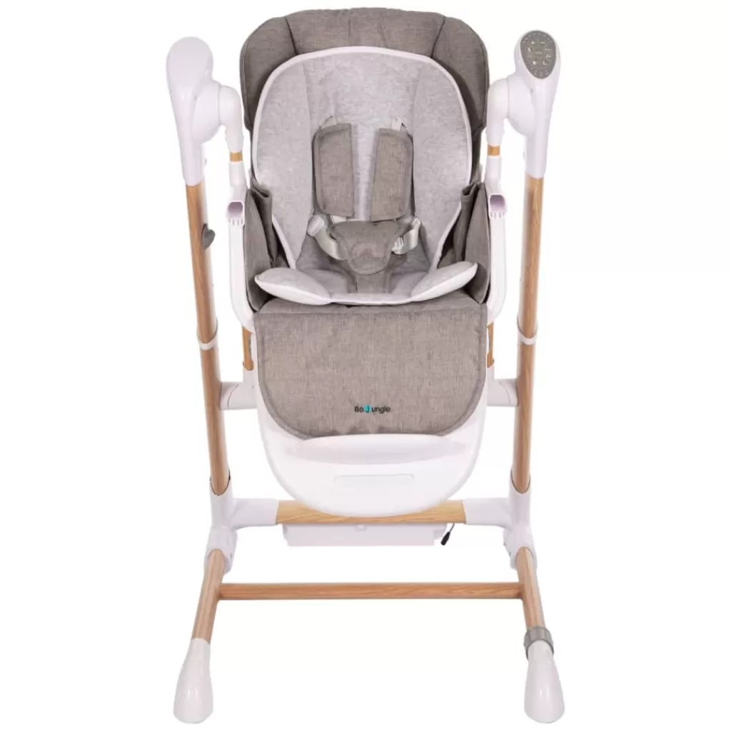 vidaXL Meubelen Voor Baby'S & Peuters>Bo Jungle Kinderstoel B-Swinging 2-In-1 Hout Wit