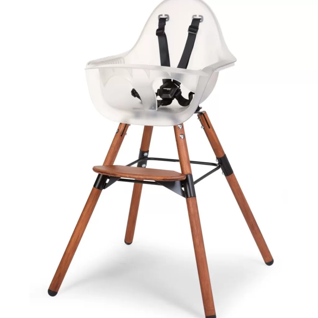 vidaXL Meubelen Voor Baby'S & Peuters>Childhome 2-In-1 Kinderstoel Met Bumper Evolu 2 Transparant