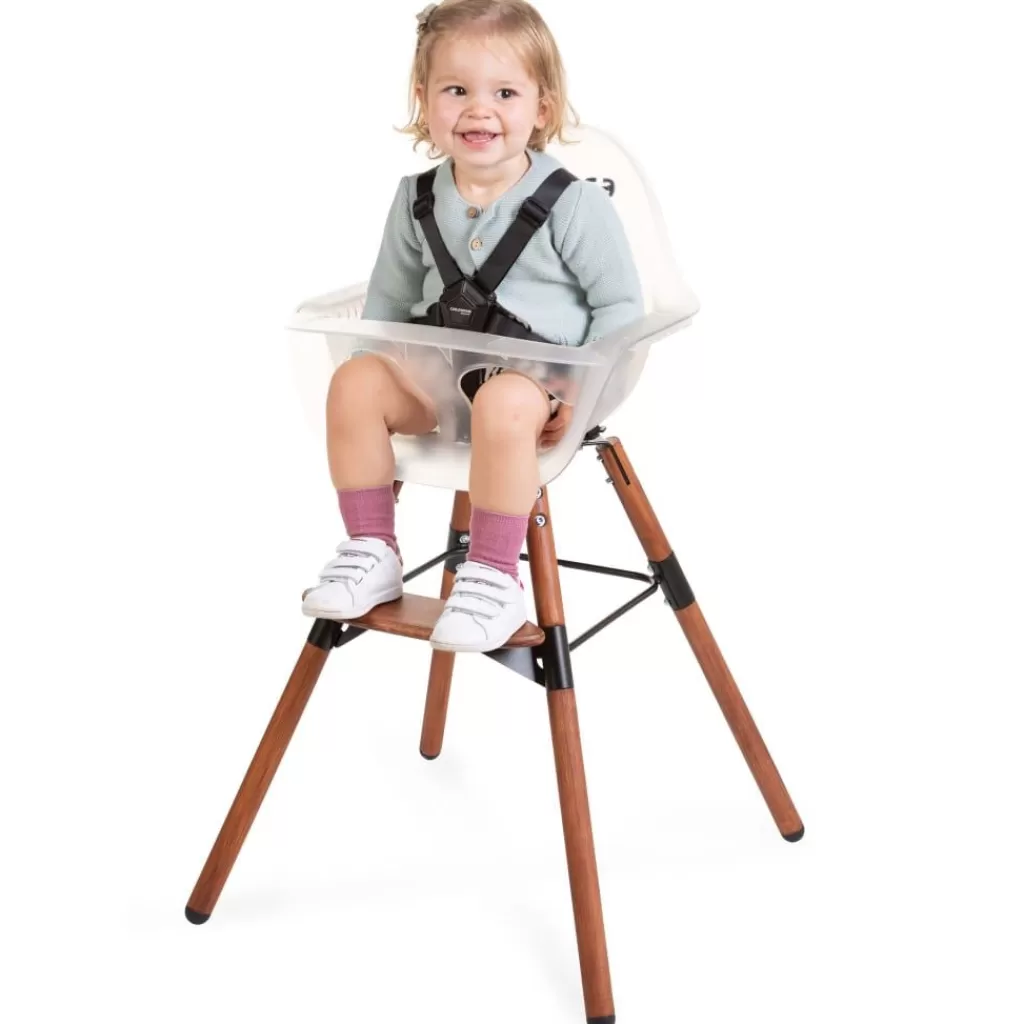 vidaXL Meubelen Voor Baby'S & Peuters>Childhome 2-In-1 Kinderstoel Met Bumper Evolu 2 Transparant