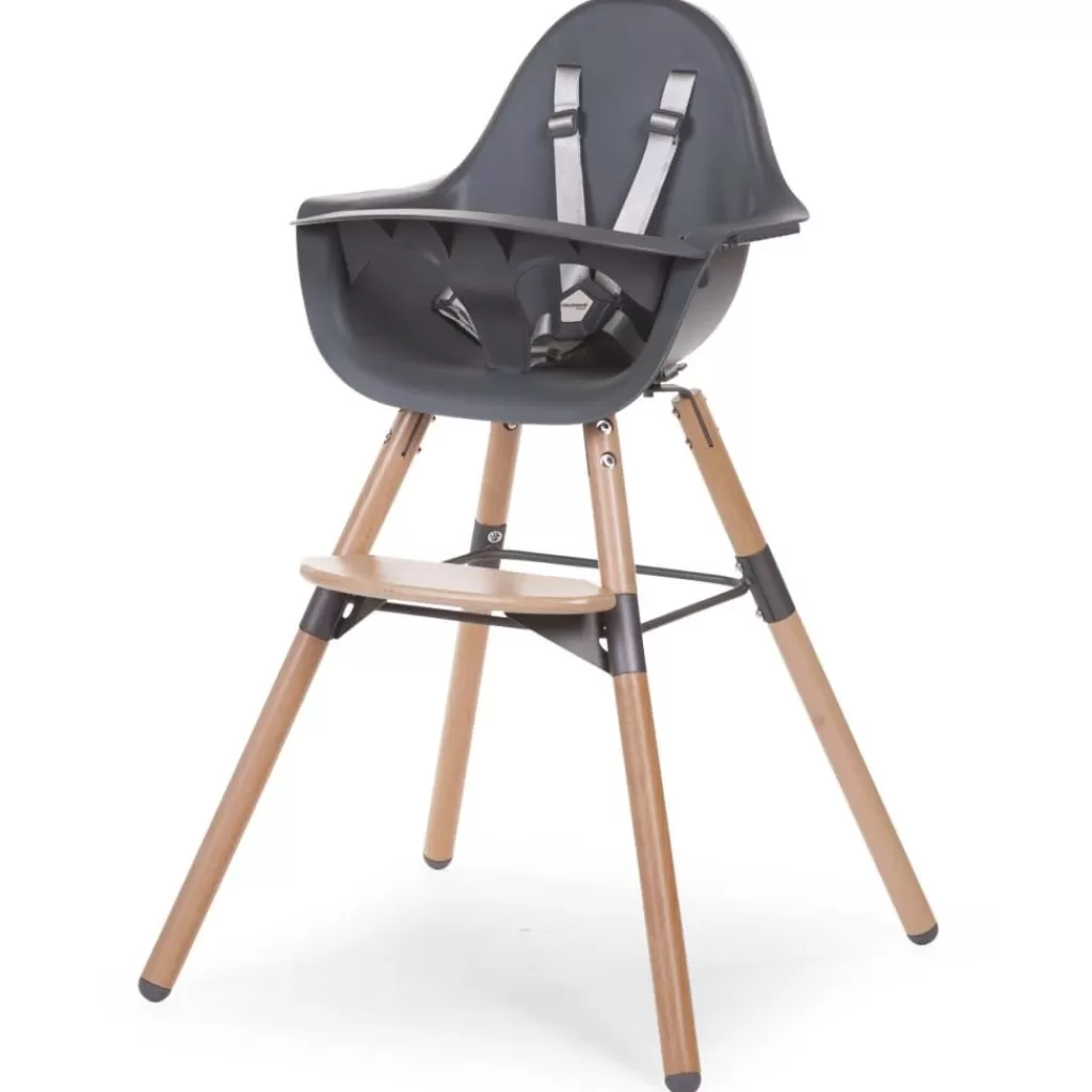 vidaXL Meubelen Voor Baby'S & Peuters>Childhome Kinderstoel 2-In-1 Evolu 2 Antraciet