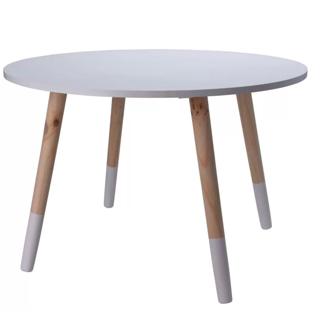 vidaXL Meubelen Voor Baby'S & Peuters>H&S Collection Kindertafel 60X41 Cm Wit