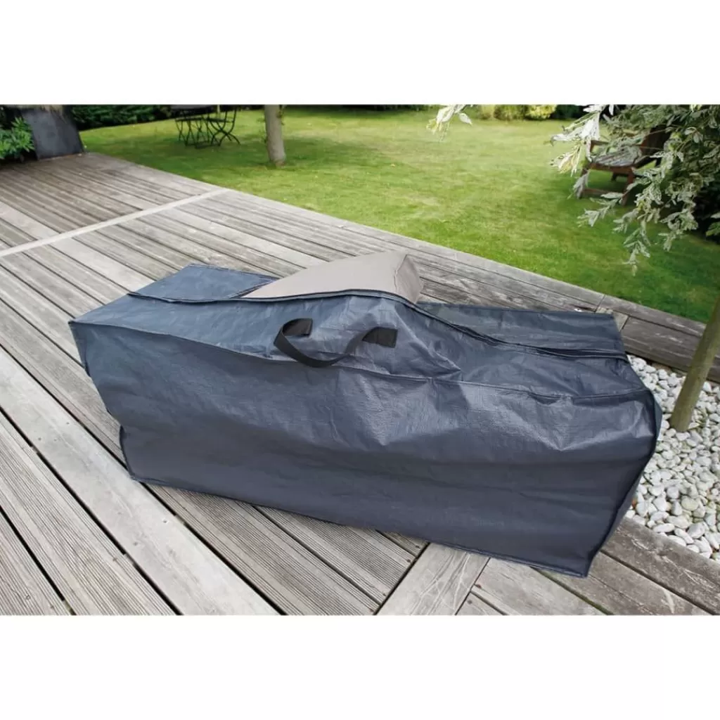 vidaXL Accessoires Voor Tuinmeubelen>Nature Beschermhoes Voor Tuinkussens 128X57X37 Cm