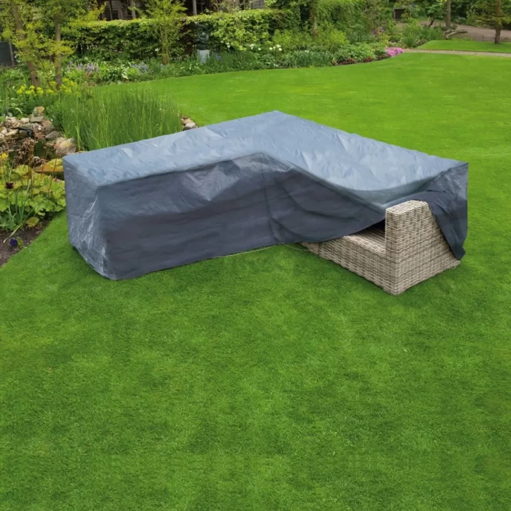 vidaXL Accessoires Voor Tuinmeubelen>Nature Tuinmeubelhoes Voor L-Vormige Ligbedden 250X90X90 Cm