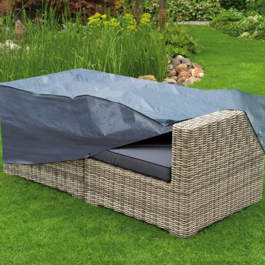 vidaXL Accessoires Voor Tuinmeubelen>Nature Tuinmeubelhoes Voor Tweepersoonsligbedden 170X90X60 Cm