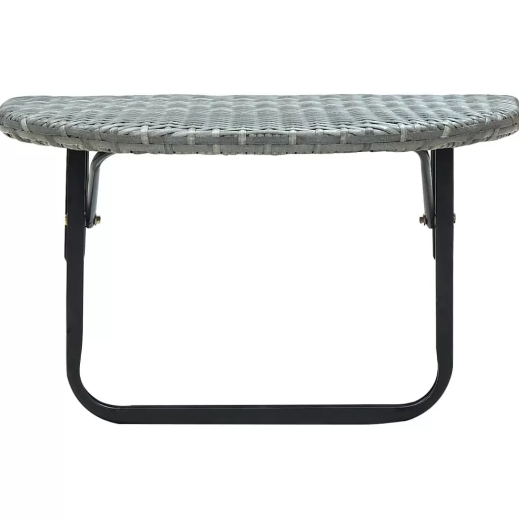 vidaXL Tuinmeubelen> Balkontafel 60X60X40 Cm Poly Rattan Grijs