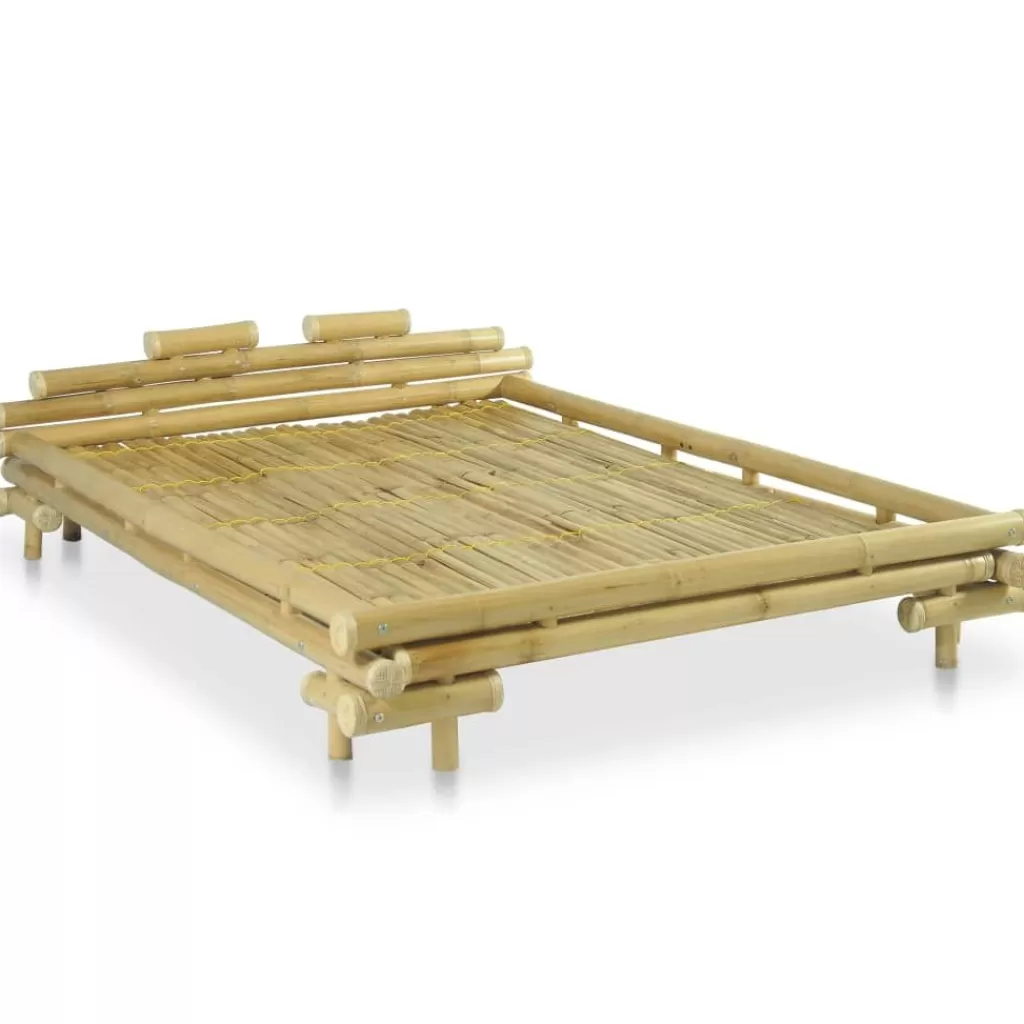 vidaXL Bedden & Accessoires> Bedframe Bamboe 140X200 Cm