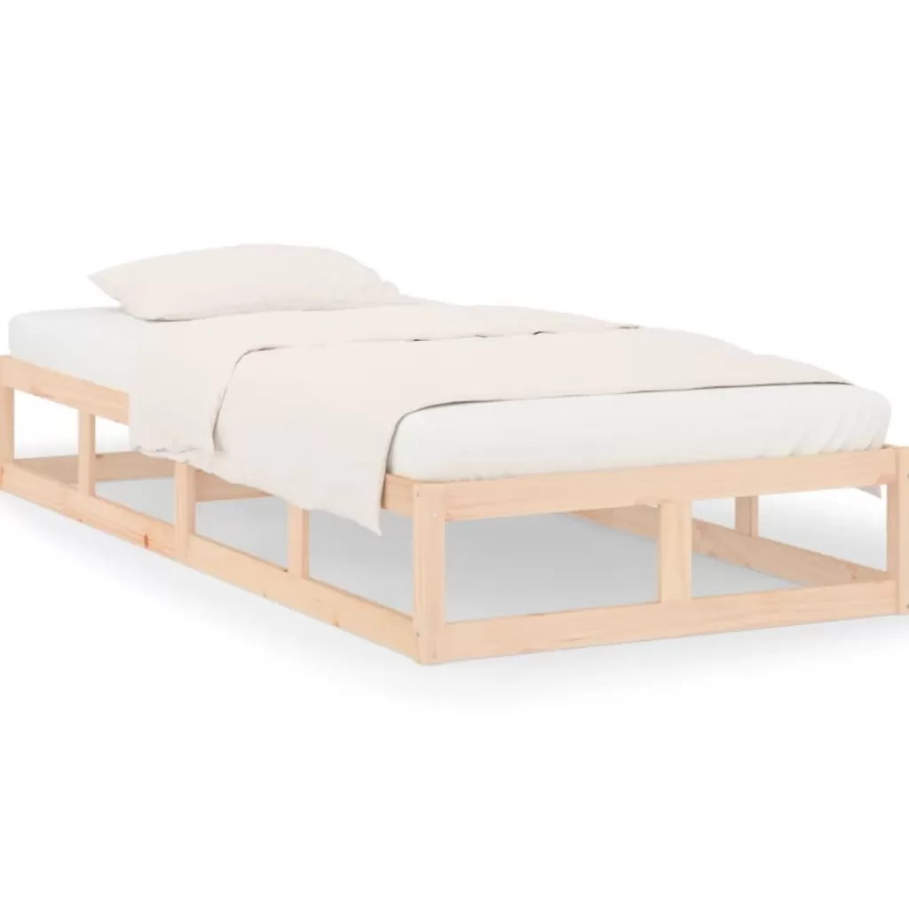 vidaXL Bedden & Accessoires> Bedframe Massief Hout 75X190 Cm 2Ft6 Small Single