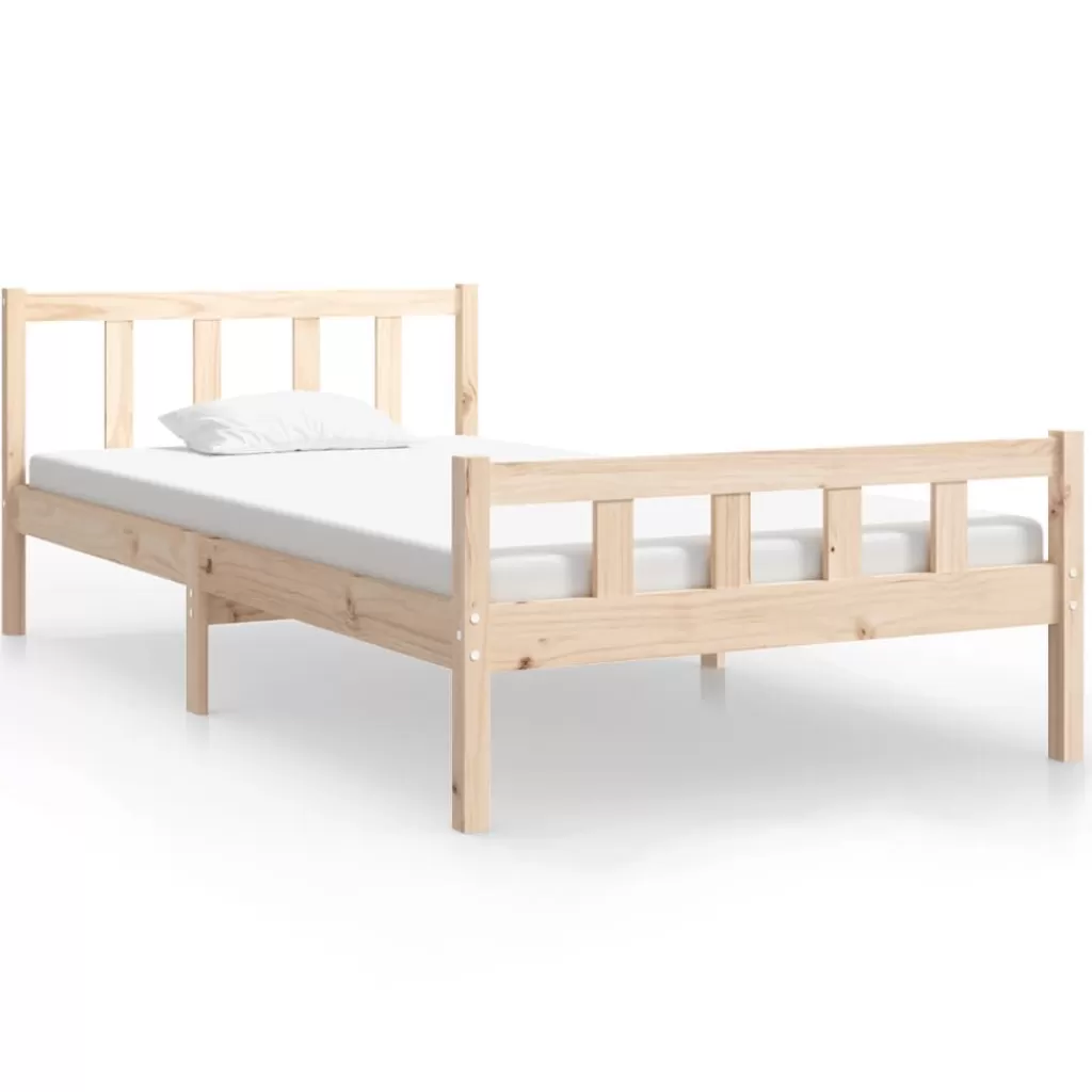 vidaXL Bedden & Accessoires> Bedframe Massief Hout 90X200 Cm