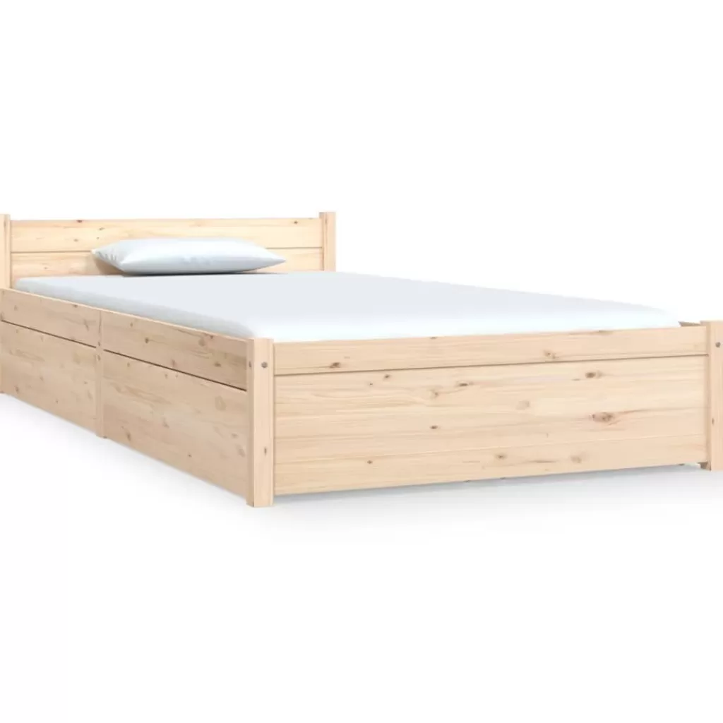 vidaXL Bedden & Accessoires> Bedframe Met Lades 100X200 Cm