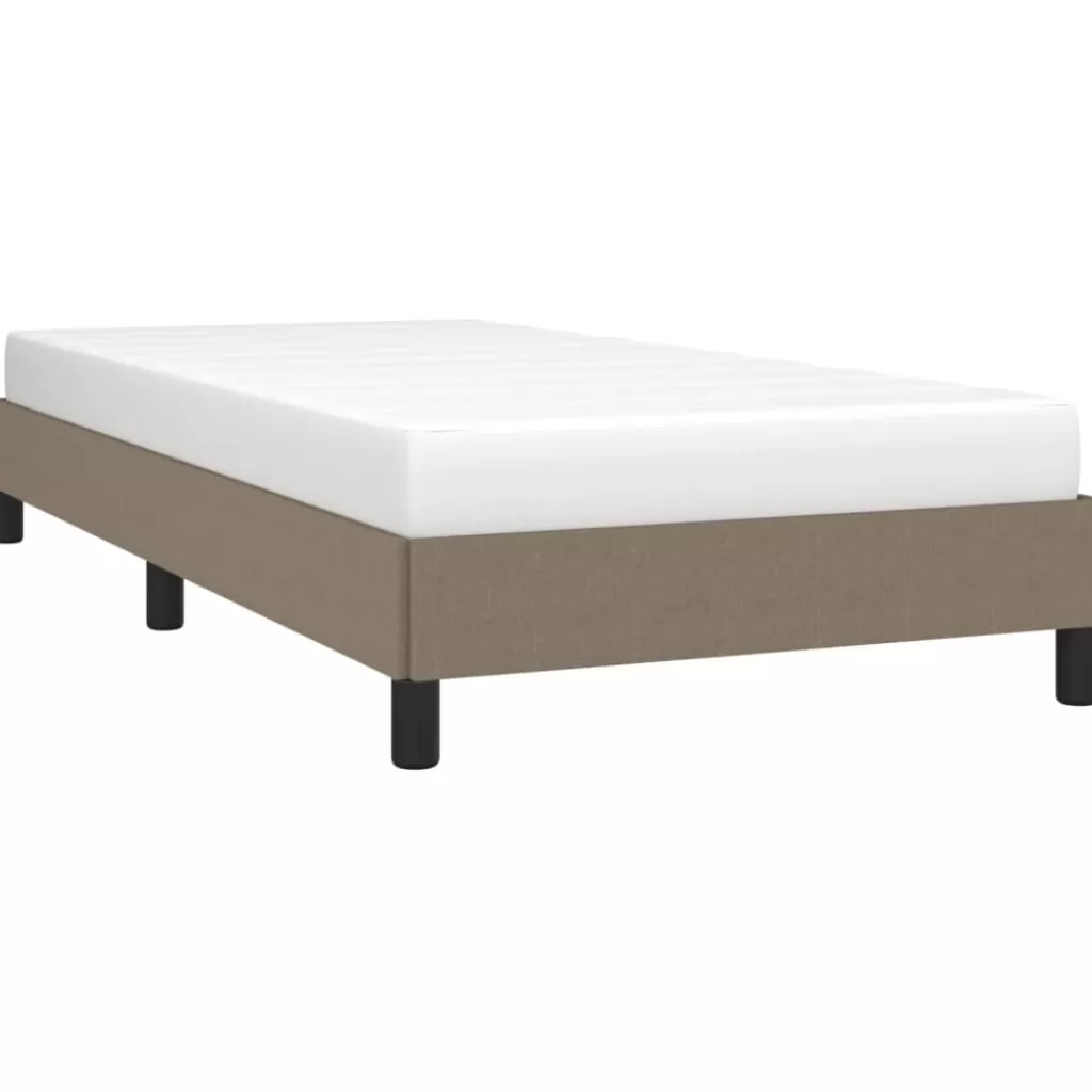 vidaXL Bedden & Accessoires> Bedframe Stof Taupe 80X200 Cm