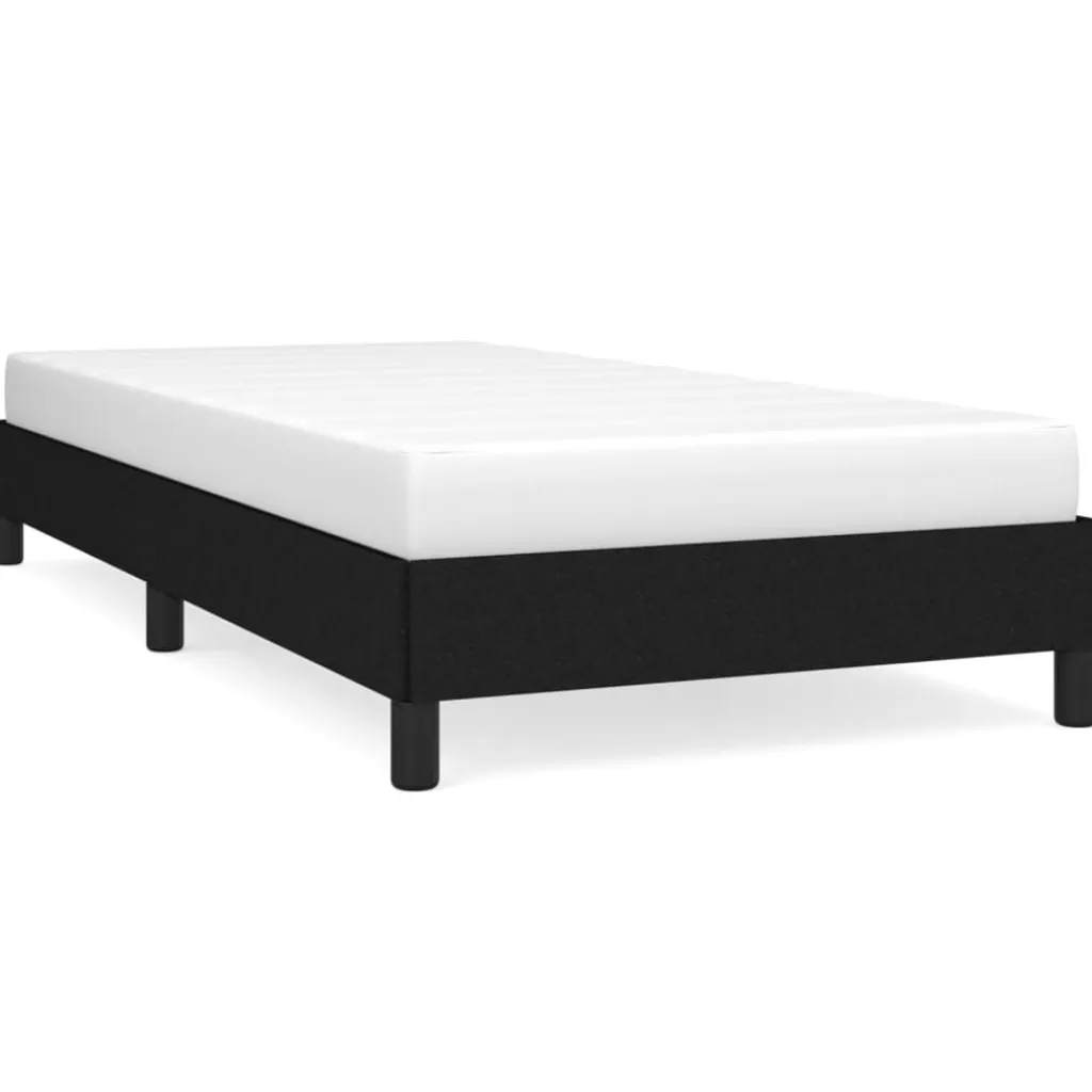 vidaXL Bedden & Accessoires> Bedframe Stof Zwart 80X200 Cm