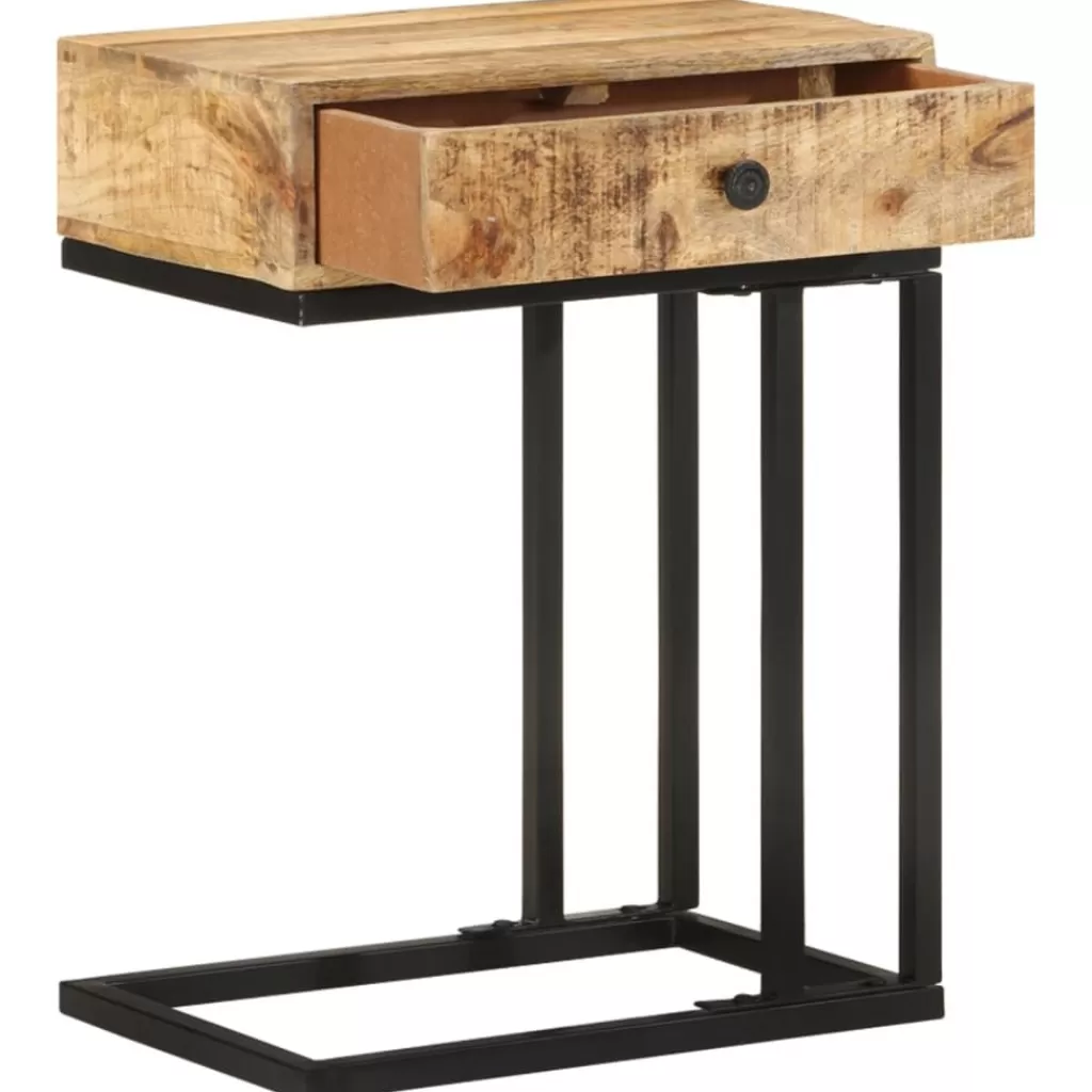 vidaXL Tafels> Bijzettafel U-Vormig 45X30X61 Cm Massief Mangohout