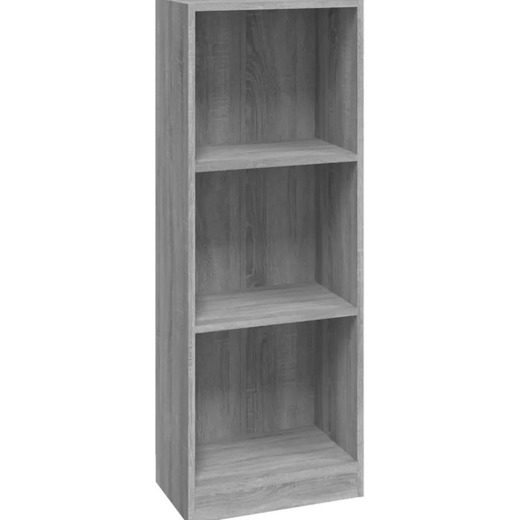 vidaXL Boekenkasten & Wandplanken> Boekenkast 40X24X109 Cm Bewerkt Hout Grijs Sonoma Eikenkleurig