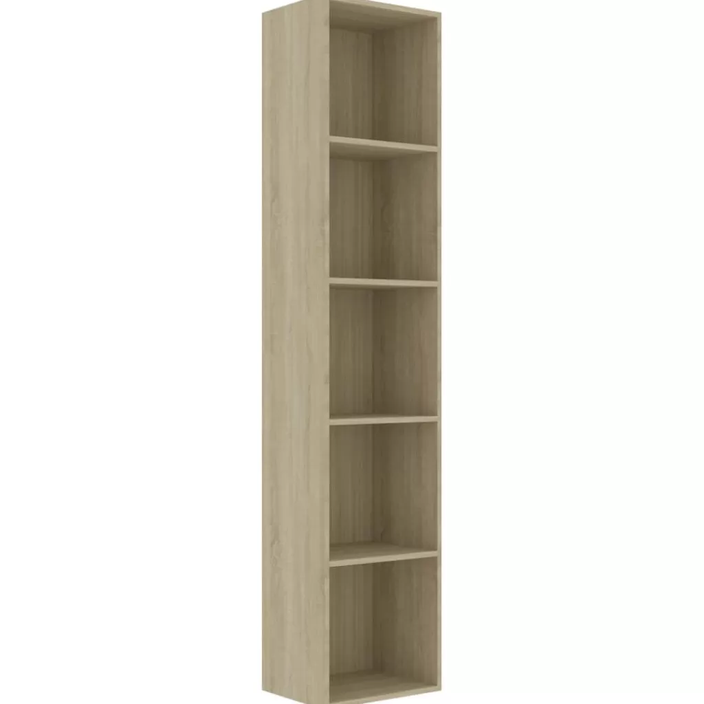 vidaXL Boekenkasten & Wandplanken> Boekenkast 40X30X189 Cm Spaanplaat Sonoma Eikenkleurig