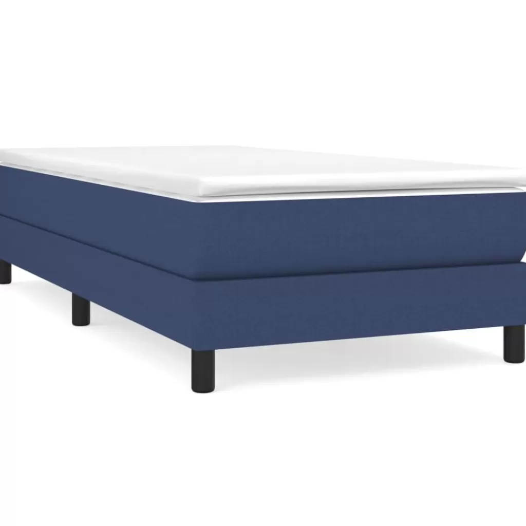 vidaXL Bedden & Accessoires> Boxspringframe Stof Blauw 80X200 Cm