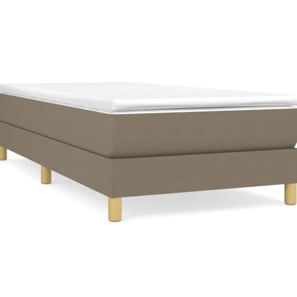 vidaXL Bedden & Accessoires> Boxspringframe Stof Taupe 80X200 Cm