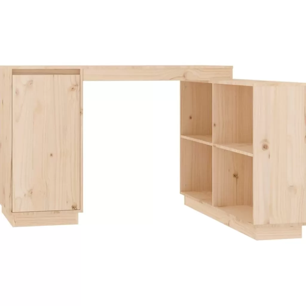 vidaXL Kantoormeubelen> Bureau 110X50X75 Cm Massief Grenenhout