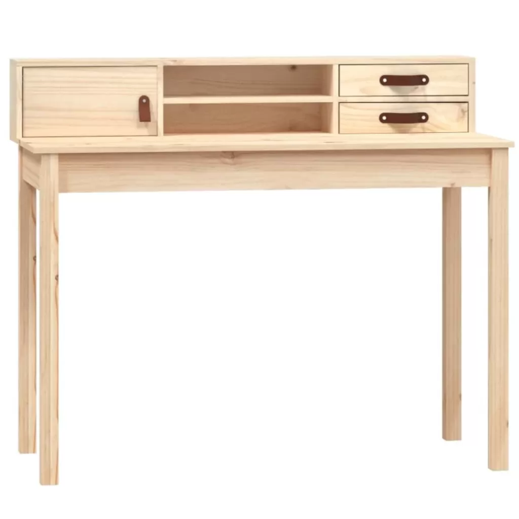 vidaXL Kantoormeubelen> Bureau 110X50X93 Cm Massief Grenenhout