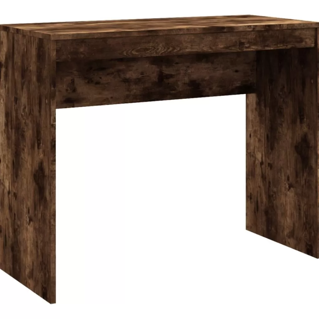 vidaXL Kantoormeubelen> Bureau 90X40X72 Cm Bewerkt Hout Gerookt Eikenkleurig