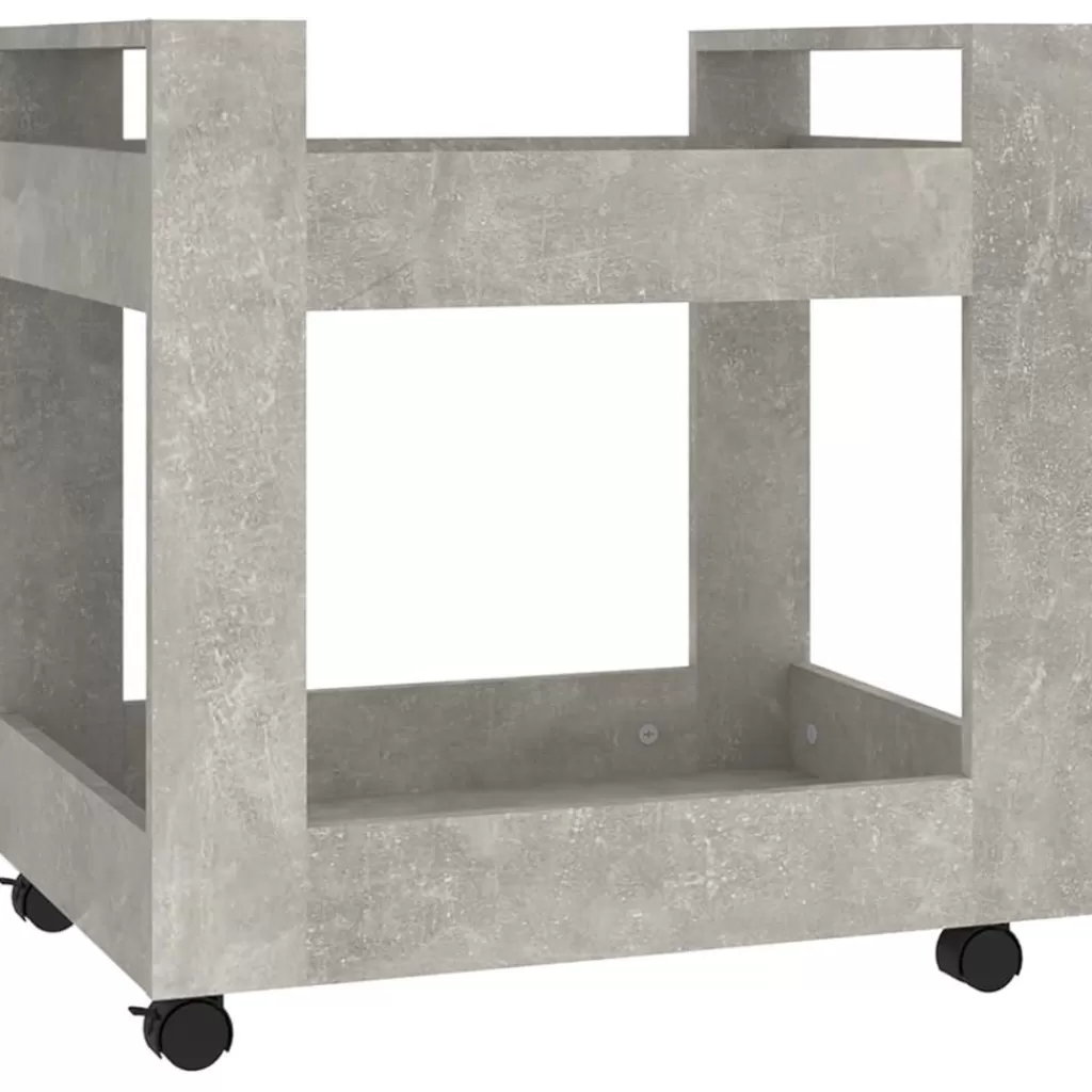 vidaXL Trolleys> Bureaukastje 60X45X60 Cm Bewerkt Hout Betongrijs