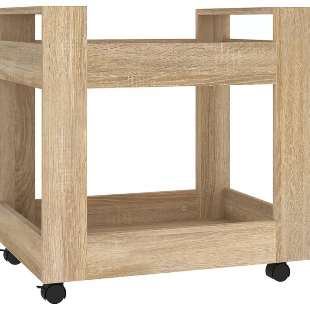 vidaXL Trolleys> Bureaukastje 60X45X60 Cm Bewerkt Hout Sonama Eikenkleurig