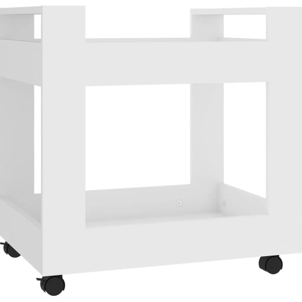 vidaXL Trolleys> Bureaukastje 60X45X60 Cm Bewerkt Hout Wit