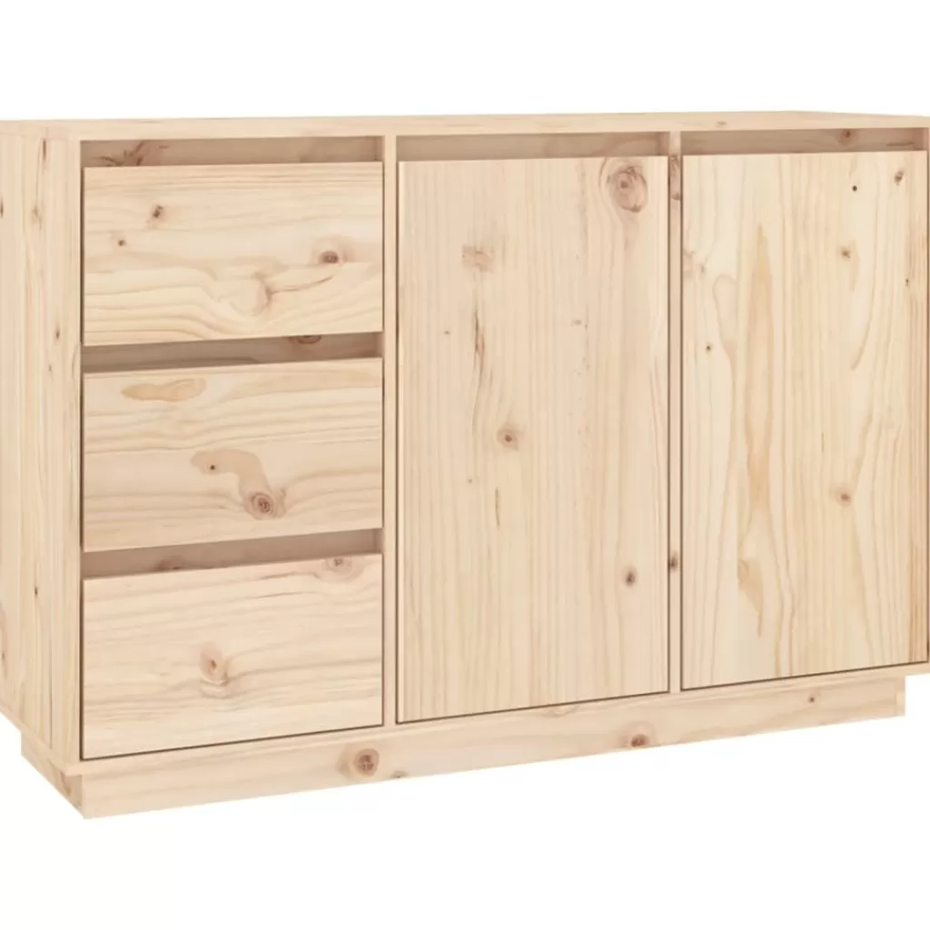 vidaXL Kasten & Opbergmeubelen> Dressoir 111X34X75 Cm Massief Grenenhout