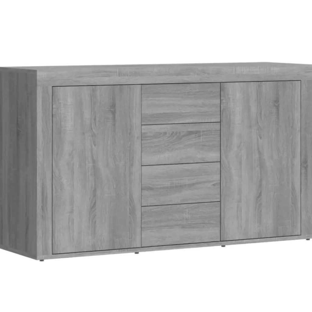 vidaXL Kasten & Opbergmeubelen> Dressoir 120X36X69 Cm Bewerkt Hout Grijs Sonoma Eikenkleurig