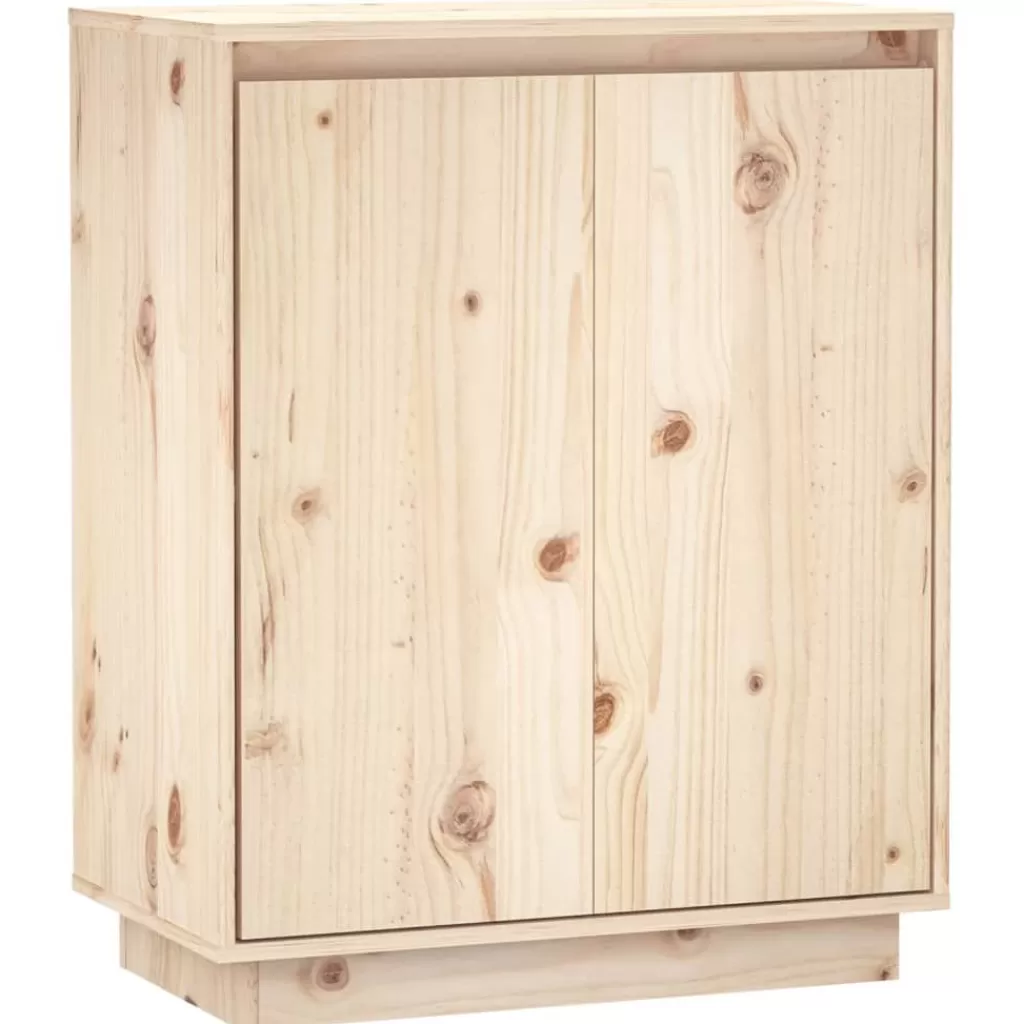 vidaXL Kasten & Opbergmeubelen> Dressoir 60X34X75 Cm Massief Grenenhout