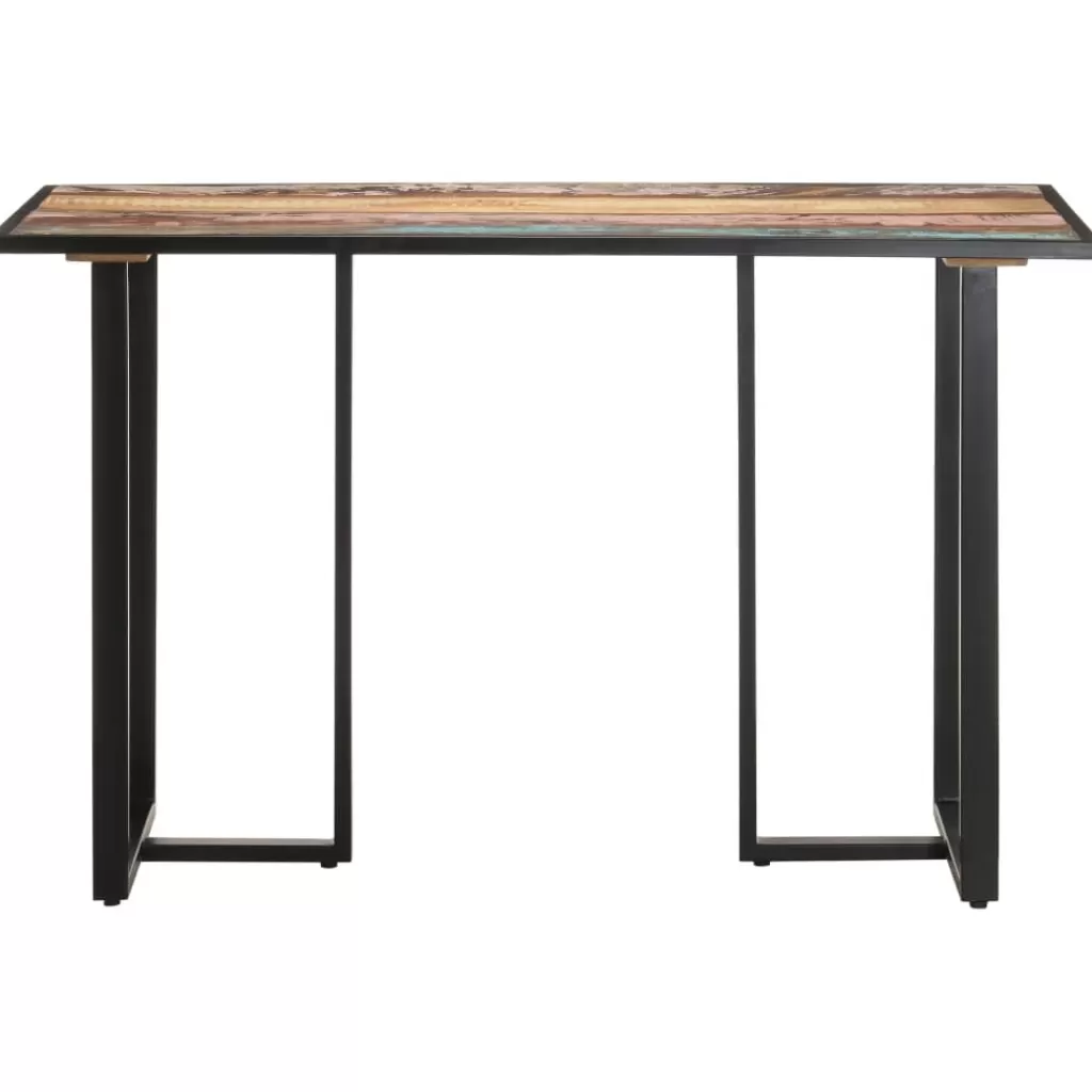 vidaXL Tafels> Eettafel 120 Cm Massief Gerecycled Hout