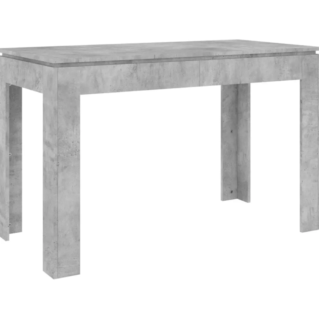 vidaXL Tafels> Eettafel 120X60X76 Cm Spaanplaat Betongrijs