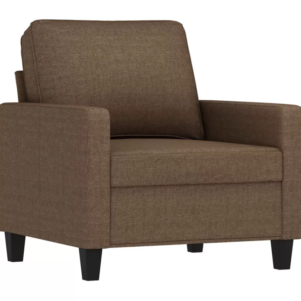 vidaXL Banken> Fauteuil 60 Cm Stof Bruin