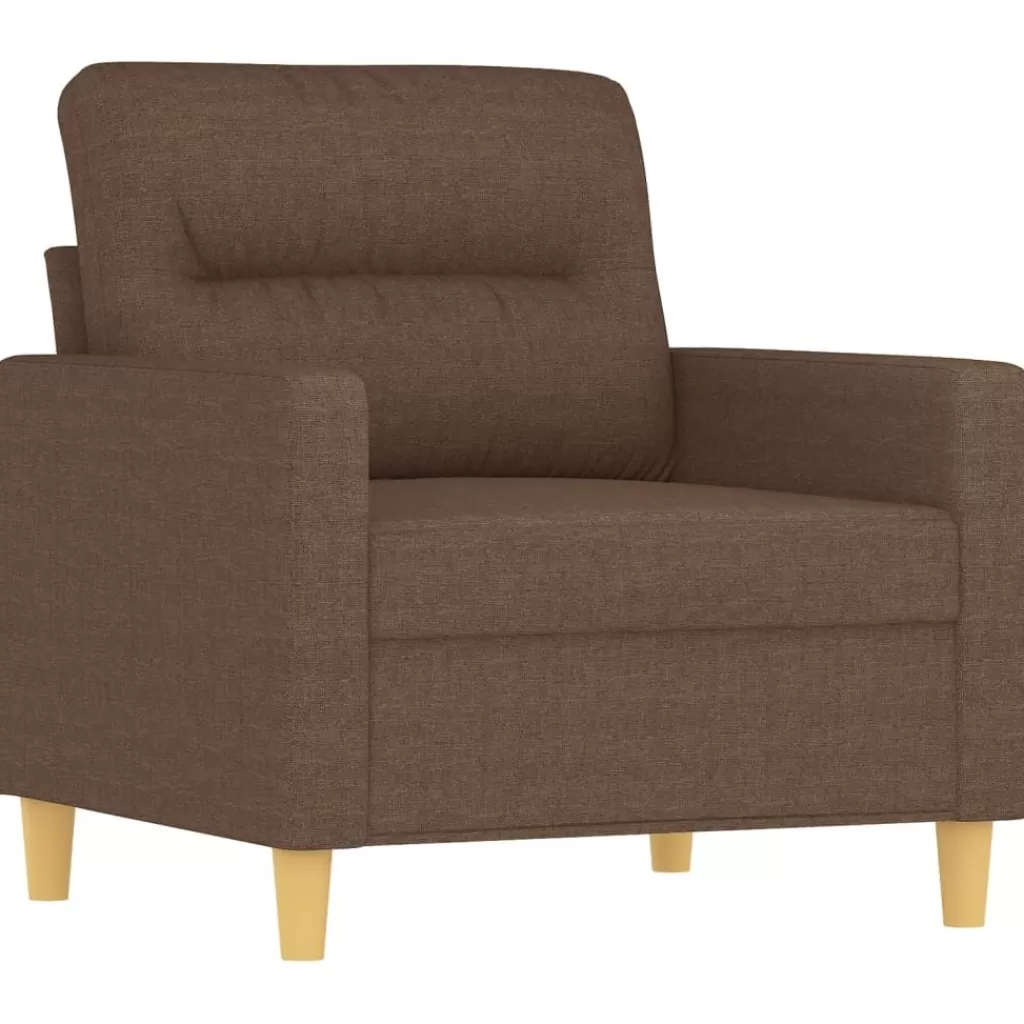 vidaXL Banken> Fauteuil 60 Cm Stof Bruin