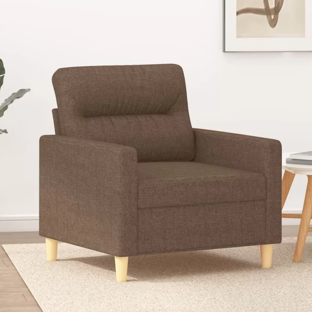 vidaXL Banken> Fauteuil 60 Cm Stof Bruin