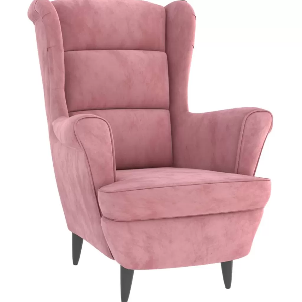 vidaXL Stoelen> Fauteuil Fluweel Roze