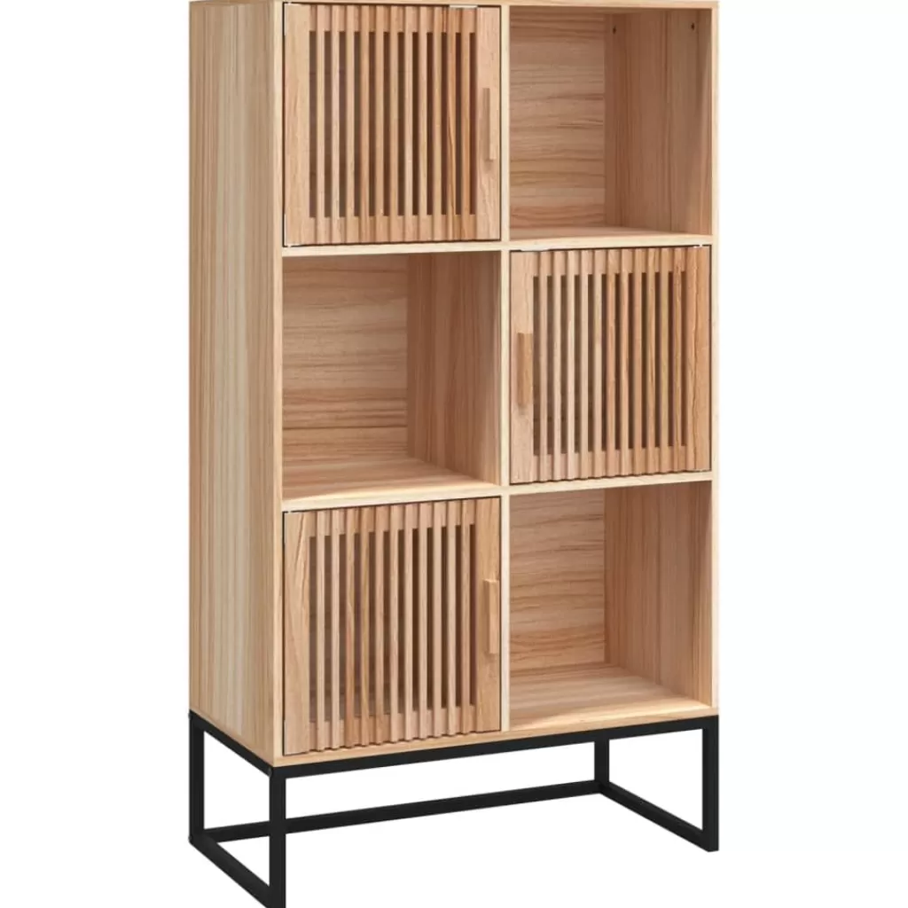 vidaXL Kasten & Opbergmeubelen> Hoge Kast 70X35X125 Cm Bewerkt Hout