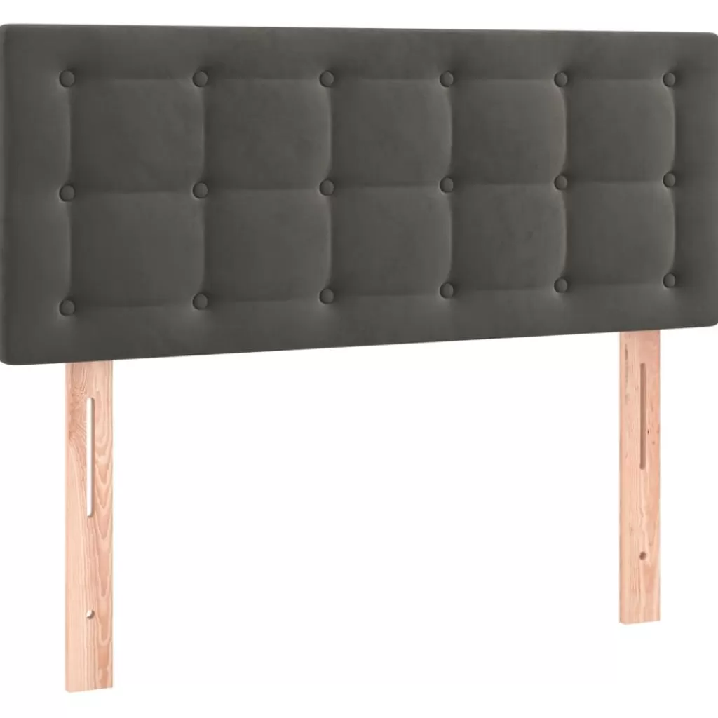 vidaXL Bedden & Accessoires> Hoofdbord 80X5X78/88 Cm Fluweel Donkergrijs