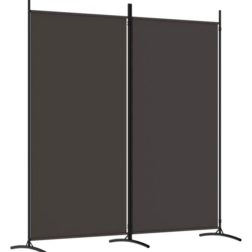 vidaXL Kamerschermen> Kamerscherm Met 2 Panelen 175X180 Cm Stof Bruin