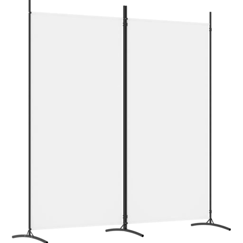 vidaXL Kamerschermen> Kamerscherm Met 2 Panelen 175X180 Cm Stof Wit