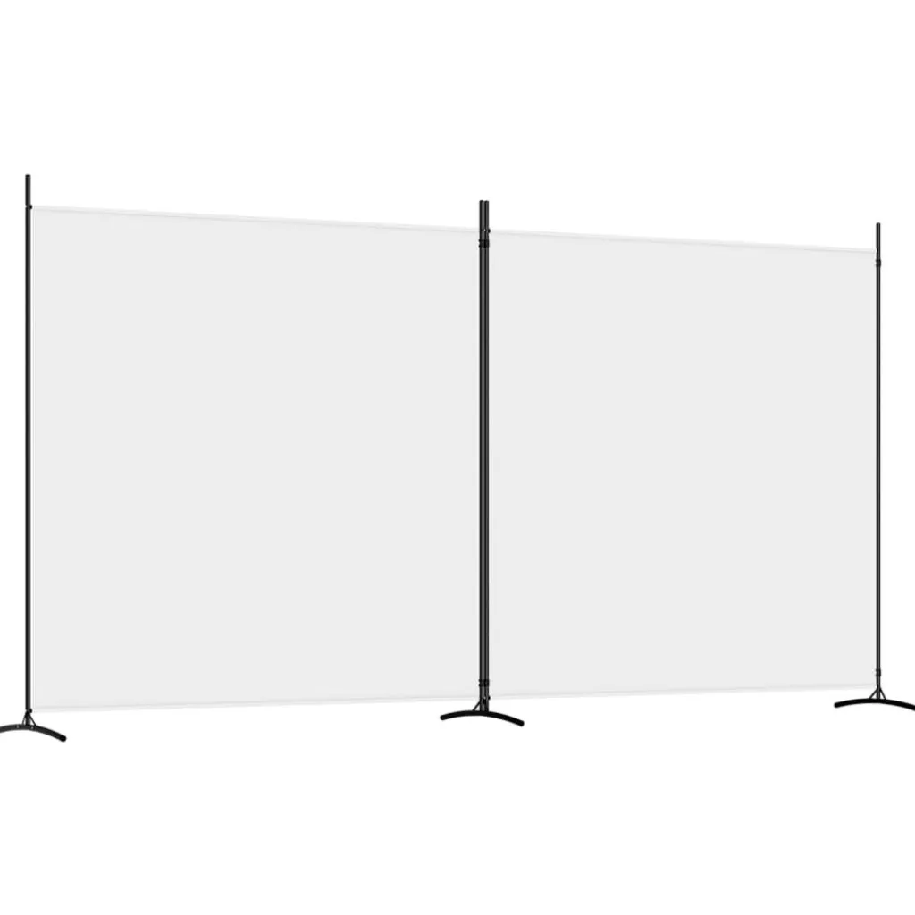 vidaXL Kamerschermen> Kamerscherm Met 2 Panelen 348X180 Cm Stof Wit