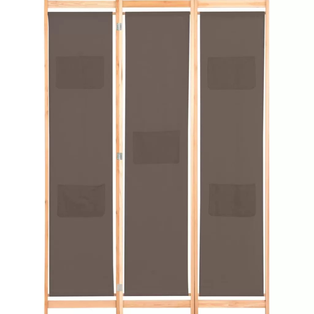 vidaXL Kamerschermen> Kamerscherm Met 3 Panelen 120X170X4 Cm Stof Bruin