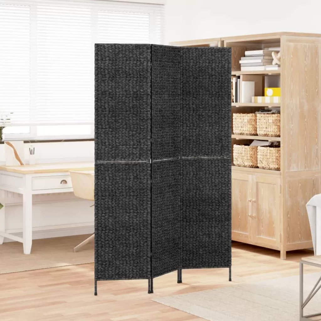 vidaXL Kamerschermen> Kamerscherm Met 3 Panelen 122X180 Cm Waterhyacint Zwart