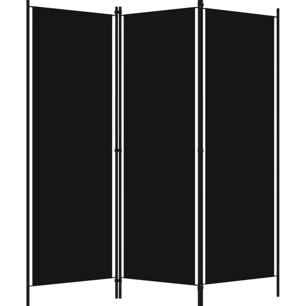 vidaXL Kamerschermen> Kamerscherm Met 3 Panelen 150X180 Cm Zwart