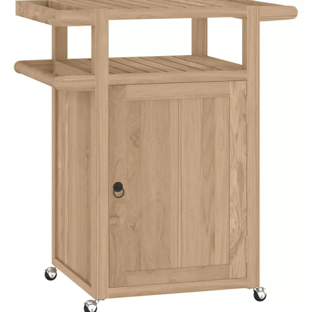 vidaXL Trolleys> Keukentrolley 70X50X90 Cm Massief Teakhout