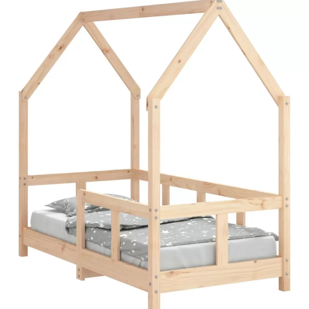 vidaXL Meubelen Voor Baby'S & Peuters> Kinderbedframe 70X140 Cm Massief Grenenhout