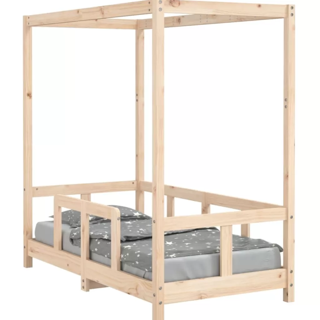 vidaXL Meubelen Voor Baby'S & Peuters> Kinderbedframe 70X140 Cm Massief Grenenhout