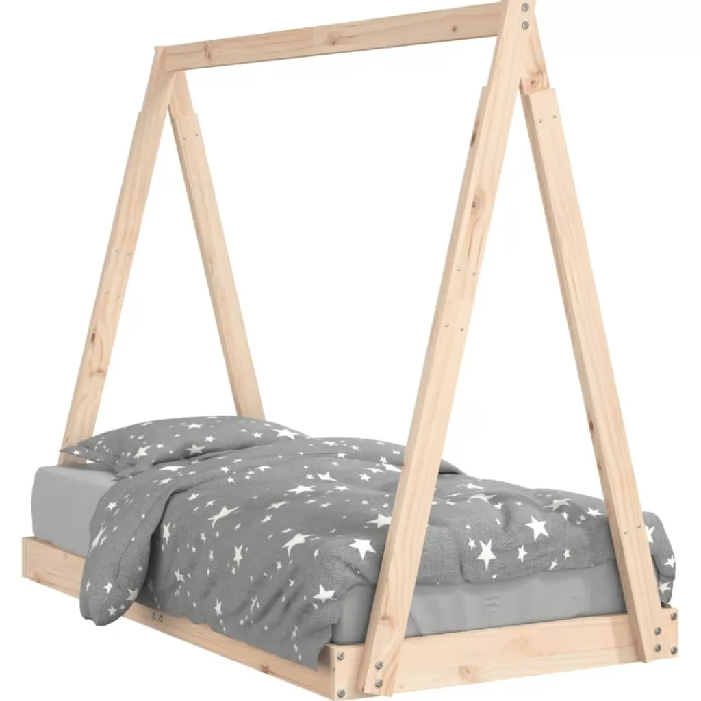 vidaXL Meubelen Voor Baby'S & Peuters> Kinderbedframe 70X140 Cm Massief Grenenhout