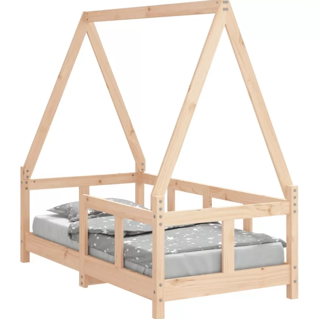 vidaXL Meubelen Voor Baby'S & Peuters> Kinderbedframe 70X140 Cm Massief Grenenhout