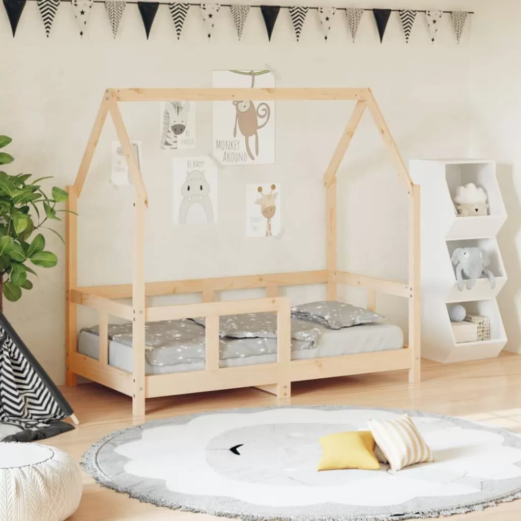 vidaXL Meubelen Voor Baby'S & Peuters> Kinderbedframe 70X140 Cm Massief Grenenhout